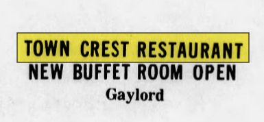 Town Crest Restaurant (La Señorita) - Feb 1972 Buffet Room Added (newer photo)